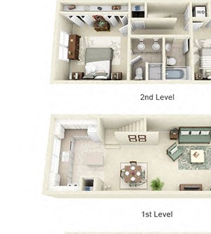 The Colonnade Apartments Tapestry Floorplan in Hillsboro, OR 97124 Two Bed / Two Bath The Colonnade Apartments in Hillsboro, OR 97124